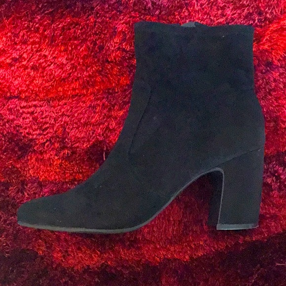 Unisa Black Fabric Ankle Boots - Picture 4 of 14